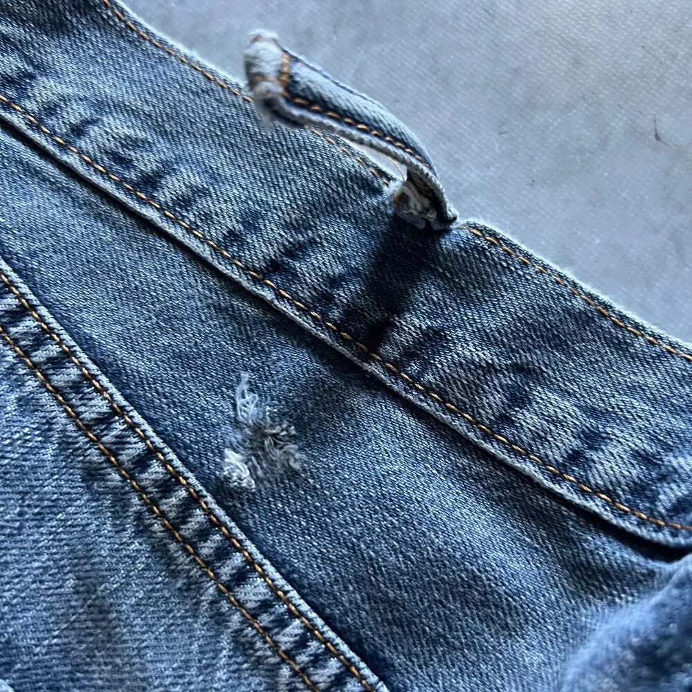 Levi's 514 Relaxed Straight Men's Size 38x32 Blue Loose Denim Jeans